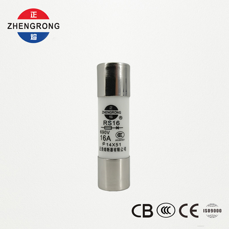14*51mm 500V 16A RS16 হাই ব্রেকিং ক্যাপাসিটি ফিউজ