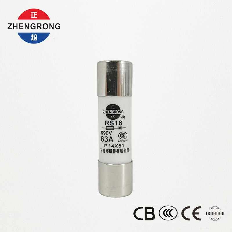 14*51mm 500V 63A RS16 হাই ব্রেকিং ক্যাপাসিটি ফিউজ