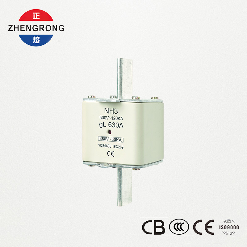 CE এবং IEC সার্টিফাইড ফিউজ লিংক NH3 660V 630A উচ্চ ব্রেকিং ক্ষমতা