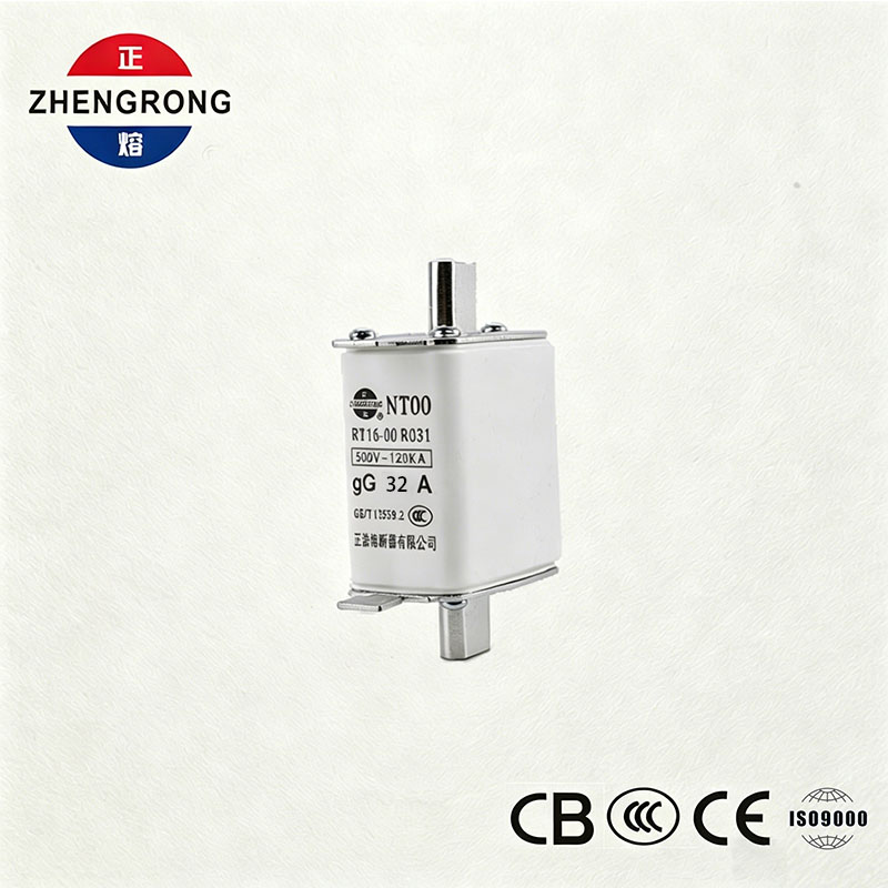 উচ্চ ব্রেকিং ক্ষমতা NT00 32A ফিউজ - 500V 120kA সিরামিক জিজি ফিউজ লিঙ্ক