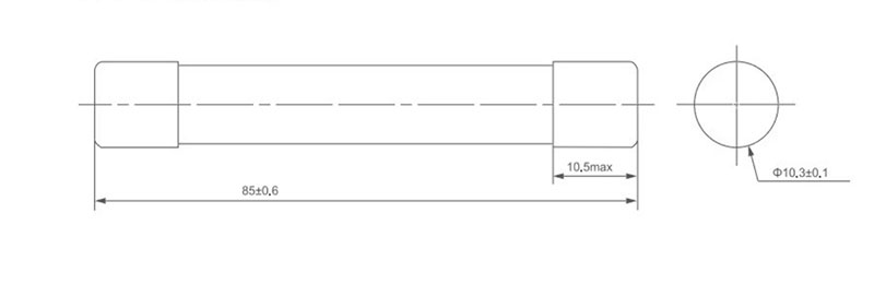 1500V DC 25A 10X85mm Solar PV Fuse Link