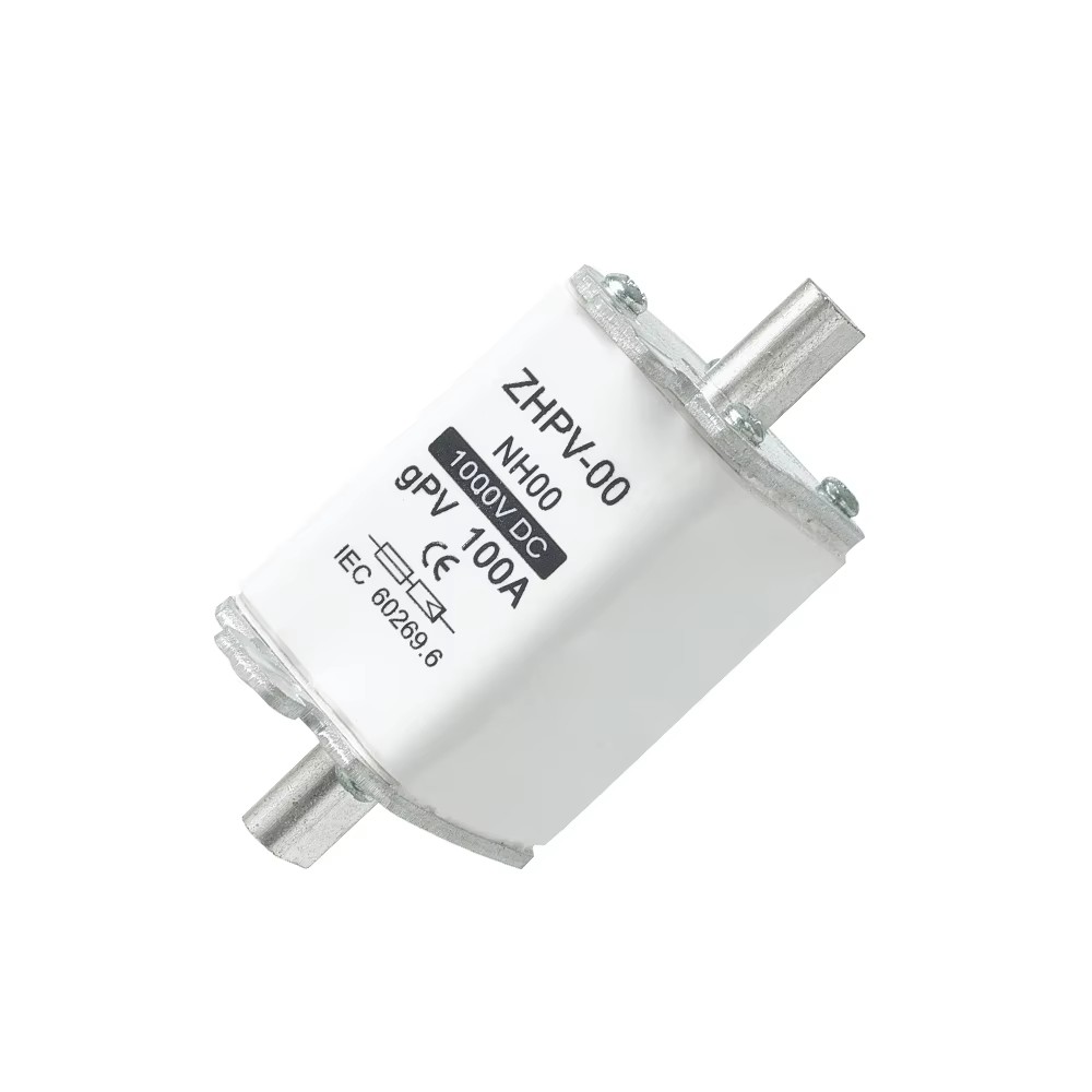 NH00 ফটোভোলটাইক সিস্টেম DC 1000V 32~100A ফিউজ লিঙ্ক