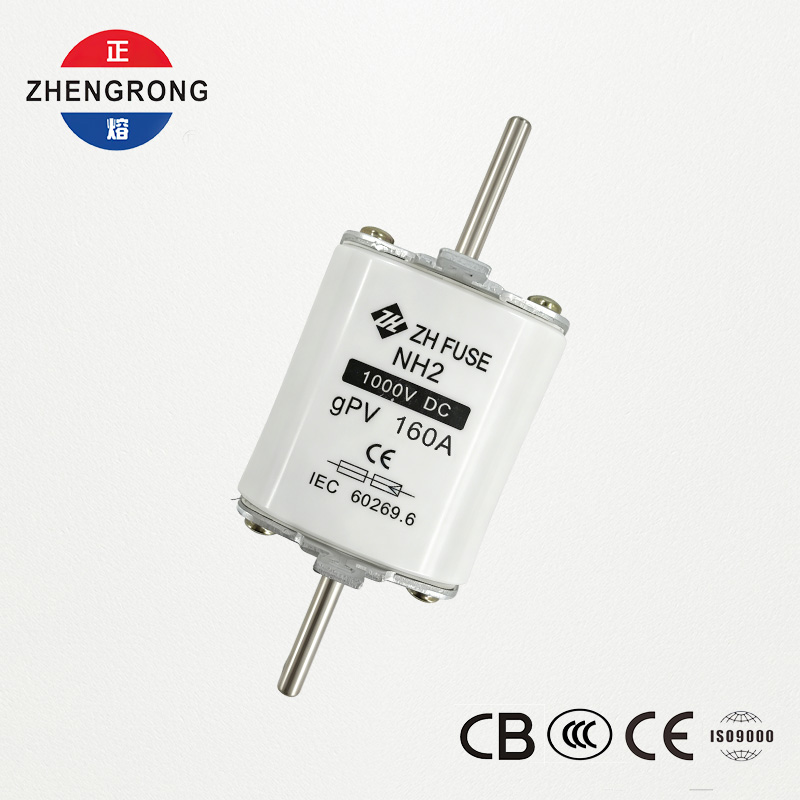 NH2 160A 1000V DC gPV ফটোভোলটাইক ফিউজ লিঙ্ক - IEC 60269.6 প্রত্যয়িত