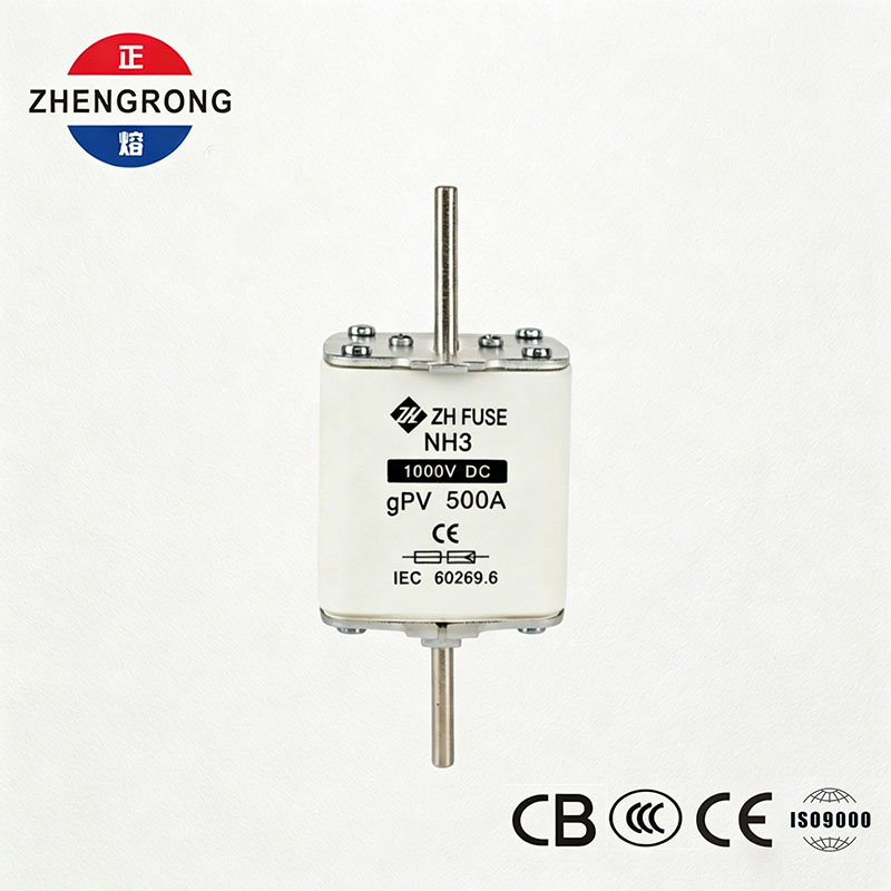 সোলার পিভি সিস্টেমের জন্য NH3 1000V DC 500A gPV ফিউজ