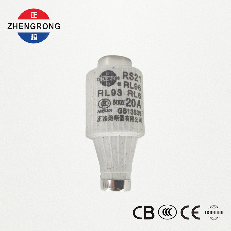 RS21 20A 500V ফাস্ট-অ্যাক্টিং স্ক্রু-টাইপ ফিউজ