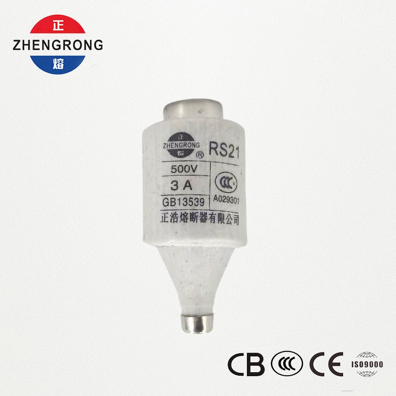 RS21 3A 500V ফাস্ট-অ্যাক্টিং স্ক্রু-টাইপ ফিউজ