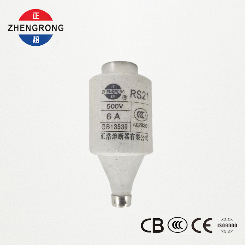 RS21 6A 500V ফাস্ট-অ্যাক্টিং স্ক্রু-টাইপ ফিউজ
