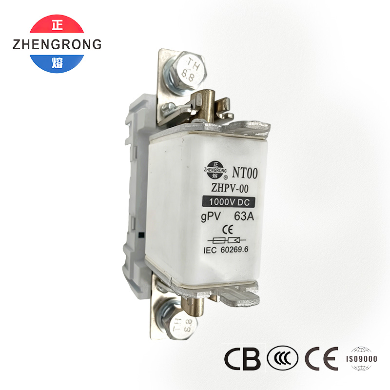 ZHPV-00 63A 1000V DC ফটোভোলটাইক সুরক্ষা ফিউজ - CE প্রত্যয়িত
